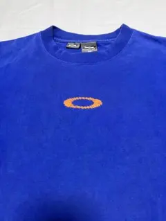 00s oakley softwear Blue×orange logoT ギザ