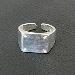 シルバー925 リング 指輪 スクエア メキシカン シンプル 13号 レディース