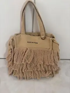 ＊お値下げ！ALEXIA STAM フリンジ トートバッグ ベージュのサムネイル