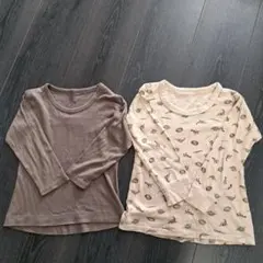 肌着 長袖 キッズ服 110cm 2枚セット