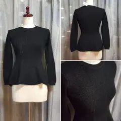 【新品タグ付】ニット セーター ペプラム