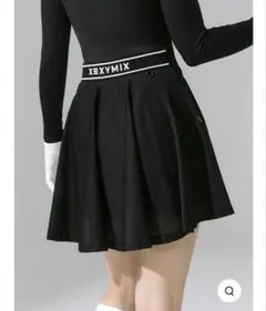完売品 XEXYMIX 配色ライン入り フレアスカート インナーパンツ付き