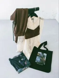 MARTE 福袋　ビスチェ　サテンパンツ　2点セット　ブラウン