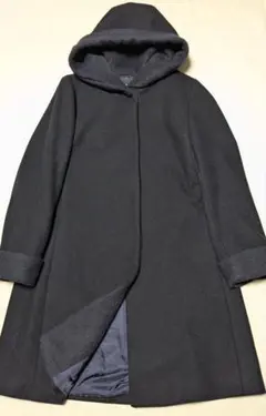 TOMORROWLAND メルトンコンビフーデッドコート アルパカ