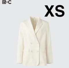 UNIQLO C ユニクロシー プレミアムリネンジャケット オフホワイトXSのサムネイル