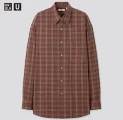 UNIQLO U ライトフランネルワイドフィットチェックシャツ