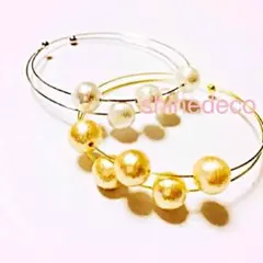 コットンパールのブレスレット☆バングル