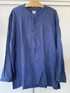 東洋エンタープライズ GOLD インディゴリネン プルオーバーシャツ 麻 100