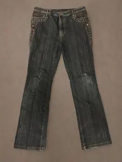 00s semantic design flare pants y2k - メルカリ