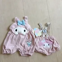 新品　サンリオ　マイメロディ　サロペット　完売品のサムネイル