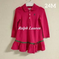 【美品】Ralph Lauren ピンク ワンピース 24M