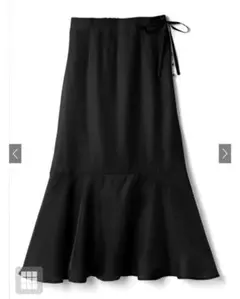 裾フレア切替シアースカート[iz305] S 新品