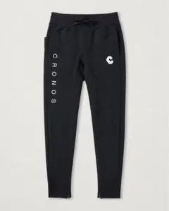 CRONOS クロノス ジョガーパンツ M ブラック ロゴデザインのサムネイル
