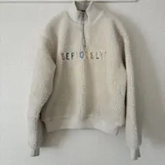 Bershka フリースジャケット M アイボリー