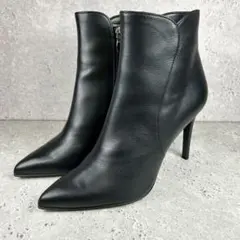 【極美品】DIANA ショートブーツ ポインテッドトゥ レザー 24.0