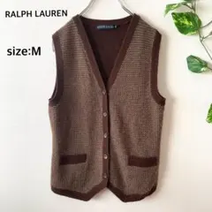 【ラルフローレン】ニットベスト カシミヤ100% レトロ