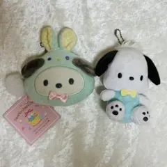 ポチャッコ　フェイスポーチ　ぬいぐるみキーホルダー　セット