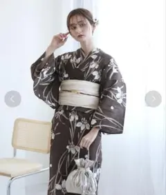 Eaphi botanical motif yukata 浴衣 - メルカリ