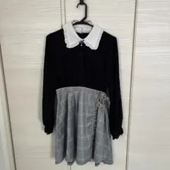 ROJITA ロジータ 長袖 ワンピース 黒 チェック 量産型 地雷系