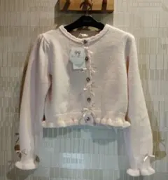 ￥3,680⇒値下げしました　ラスト１点　眞白ありす　ピンク　カーディガン　М