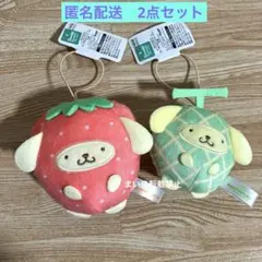 サンリオキャラクターズ フルーツきぐるみマスコット メロン ポムポム