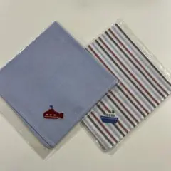 ファミリア　刺繍ハンカチ2枚セット