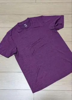 ユニクロ　ドライＥＸクルーネックTシャツ(半袖)Мパープル新品　③