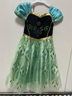 ディズニーアナ雪ドレス 仮装　ハロウィン100サイズ