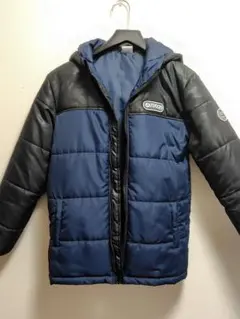 OUTDOOR フード付きダウンコート ネイビー