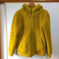 Hileck フード付きイエローパーカー