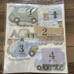 マンスリーステッカー 乗り物 ニューボーンフォト
