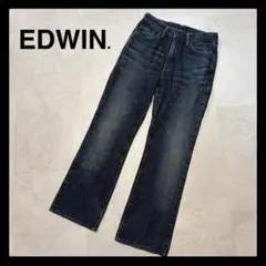 極美品 EDWIN エドウィン ストレートデニム レディース パンツ インディゴのサムネイル
