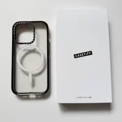 CASETiFY iPhone 15Pro用 クリアブラックケース