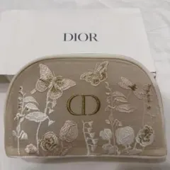 Dior 刺繍メッシュポーチ - メルカリ