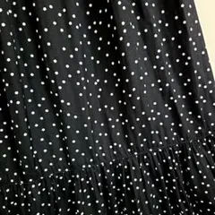 IENA simplicite　ドットフレアロングスカート