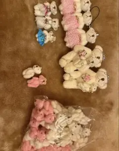 <ミニミニサイズのくまうさぎmix> ミニくま　ミニうさぎ　ミニぬいぐるみ ミニミニサイズのくまうさぎmix> ミニくま ミニうさぎ ミニぬいぐるみ