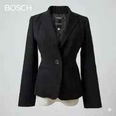 美品 BOSCH ボッシュ テーラードジャケット ブラック 38 M 日本製
