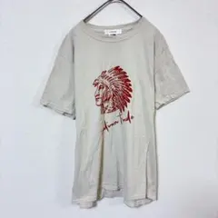 ル・メランジュ　フルーツオブザルーム　コラボTシャツ　レディースL　ベージュ　綿のサムネイル