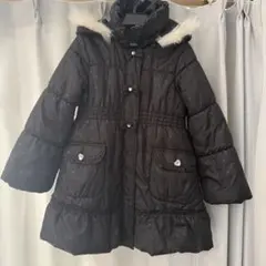 anyＦＡＭ エニィファム　黒い中綿コート フード付き　記名なし