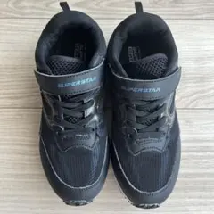 【美品】SUPERSTAR ブラック スニーカー　22.0㎝