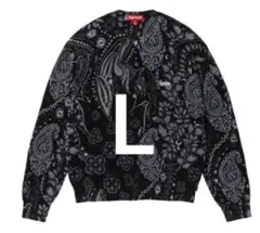 Supreme ペイズリー柄セーター Lサイズ Supremeシュプリーム ニット ペイズリー ブルー XL