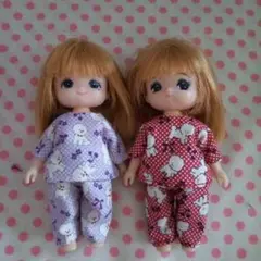 ミキちゃんマキちゃん　ハンドメイドパジャマセット