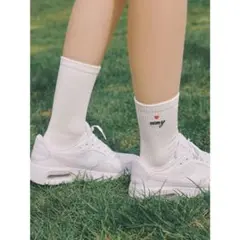 【未使用】eimygolf エイミーゴルフ ゴルフ 靴下 ソックス 白 刺繍のサムネイル