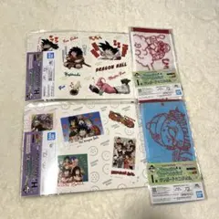 ドラゴンボール一番くじ　ダイカットステッカー　ミニタオル