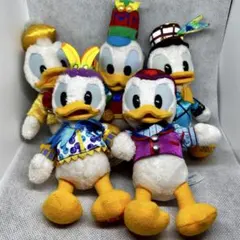 【匿名配送】ドナルドダック ぬいぐるみバッジ タグ無し まとめ売り 5体