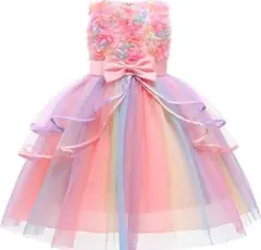 ♥️プリンセス気分♥️フラワー　ドレス　お姫様　発表会　結婚式　パーティードレス