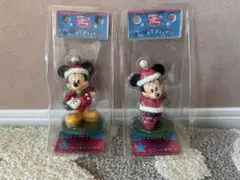 ミッキー・ミニー サンタフィギュア 2体セット