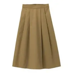 【GU】ジーユー カラーフレアスカート ベージュ