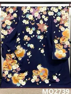 振袖 刺繍 金彩 紋意匠 身丈170cm パールトーン加工済 MO3417 - メルカリ