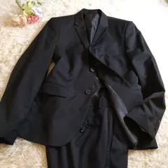 美品　H＆M レギュラーフィット　メンズスーツ　セットアップ　Lサイズ　黒